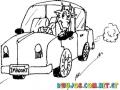 Dibujo De Cabra Manejando Un Vehiculo Para Pintar Y Colorear