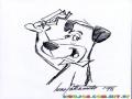 Huckleberryhound Dibujo Para Pintar Y Colorear Al Perrito De Huckle Berry Hound