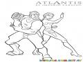 Dibujo De Atlantis El Imperio Perdido Para Pintar Y Colorear
