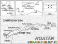 ROATAN Mapa De La Isla De Roatan Honduras Para Pintar Y Colorear Isla Catracha