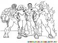 4fantasticos Dibujo De Los 4 Fantasticos Para Pintar Y Colorear A Los Cuatrofantasticos Cuatro Fantasticos