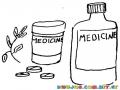 Medicinas Y Medicamentos Naturales A Base De Plantas Medicinales Para Pintar Y Colorear
