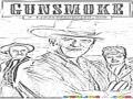 Gunsmoke Serie Online Coloring Page Para Colorear Al Vaquero Gun Smoke Humo De Pistola