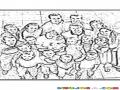 Duggar Family Dibujo De La Familia Mas Numerosa De Los Estados Unidos 20 Hijos Con Papa Y Mama Para Colorear