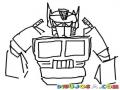Optimus Prime Transformers Dibujo Del Robot Trailer Optimusprime Para Pintar Y Colorear A Optimus Praim Optimuspraim