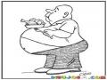 Obesidad Dibujo De Gordo Obeso Panzon Reyoyo Guaton Y Barrigon Para Pintar Y Colorear Gordito Rellollo Panson Comiendo