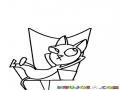 Dibujo De Gato Descansando En Un Sillon Para Pintar Y Colorear Gato Cool