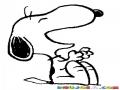 Dibujo De Snoopy Riendo A Carcajadas Para Pintar Y Colorear A Snupi Riendose