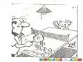 Juego De Ping Pong Dibujo De Hombre Jugando Con Su Perro Pingpong Con Huevos de Gallina Para Pintar Y Colorear