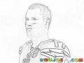 Philip Rivers Dibujo Del Philiprivers Jugador De Futbol Americano En La NFL Para Pintar Y Colorear A Filip Rivers