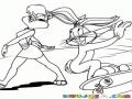 Dibujo De Bugs Bunny En Patineta Para Pintar Y Colorear A Bugsbony
