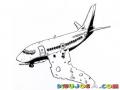 Aviones Dibujo De Avion Con Alas De Queso Derretidas Para Pintar Y Colorear
