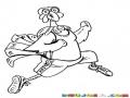 Pavo Para Navidad Dibujo De Chumpe Corriendo Para Pintar Y Colorear Chompipe Maratonista