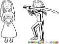 Killbill Dibujo De Kill Bill Para Pintar Y Colorear A La Chica Rubia De Pants Amarillo