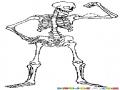 Dibujo De Esqueleto Musculoso Para Pintar Y Colorear