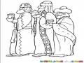 Lostresreyesmagos Dibujo De Los Tres Reyes Magos Para Pintar Y Colorear