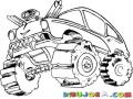 Dibujo De Carro Moustruo Para Pintar Y Colorear Monstercar