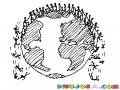 Sobrepoblacion Mundial Dibujo De Gente Cayendose Del Mundo Para Pintar Y Colorear Siete Billones De Personas