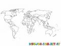 Colorear Mapamundi todos los paises del mundo