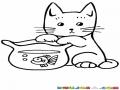 Malasintenciones Dibujo De Gato Con Malas Intenciones Para Pintar Y Colorear la tentacion del gato