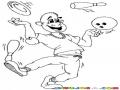 Malavaristas Dibujo De Chico Malavarista Haciendo Malavares Con 5 Objetos Para Pintar Y Colorear