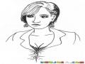Blusas Escotadas Dibujo De Mujer Con Blusa Escotada Para Pintar Y Colorear