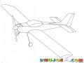 Dibujo De Avioneta De Helice Para Pintar Y Colorear Avioneta Monomotor