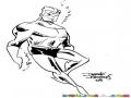 Dibujo De Acuaman Para Pintar Y Colorear A Aquaman Bajo El Agua