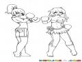 Dibujo De Mujeres Boxeadoras Para Pintar Y Colorear Peleadoras De Kickboxing
