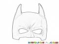 Mascara De Batman Para Pintar Y Colorear Dibujo De La Mascara De Bat Man