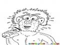 Dibujo De Hombre Rasurandose Con Una Rasuradora Para Pintar Y Colorear