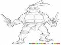 Dibujo De Tortuga Ninja Para Pintar Y Colorear