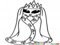 Princesa Extraterrestre Para Pintar Y Colorear Princesa Alienigena