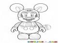 Dibujo De Mario Bros Con Traje De Mickey Mouse Para Pintar Y Colorear