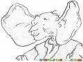 Hombre Elefante Dibujo De Orejudo Con Orejotas Grandes Para Pintar Y Colorear Orejon