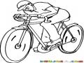 Dibujo De Bicicletista Para Pintar Y Colorear Ciclista