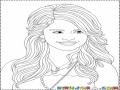 Selenagomez.com Para Pintar Y Colorear Dibujo De Selena Gomez