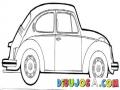 Dibujo De Cucarachita Volkswagen Para Pintar Y Colorear