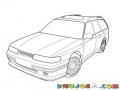 Dibujo De Mazda 626 Viejito Para Pintar Y Colorear