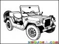 Jeep Del Ejercito Para Pintar Y Colorear