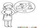 Dibujo De Mujer Deseando Quedar Embarazada Para Pintar Y Colorear
