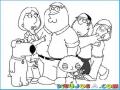 Unhombredefamilia.com Dibujo De La Famila De Family Guy Para Pintar Y Colorear