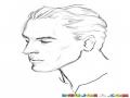 Dibujo De Hombre Peinado Con Gelatina En El Pelo Para Pintar Y Colorear Peinado Masculino Con Fijador