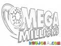 Megamillions Dibujo De La Loteria Mega Millions Para Pintar Y Colorear