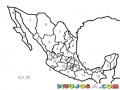 Estados De Mexico Para Pintar Y Colorear