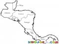 Mapa De Centroamerica Para Pintar Y Colorear A Los Paises De Centro America