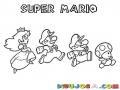Dibujo De Personajes De Mario Bros Para Pintar Y Coloear