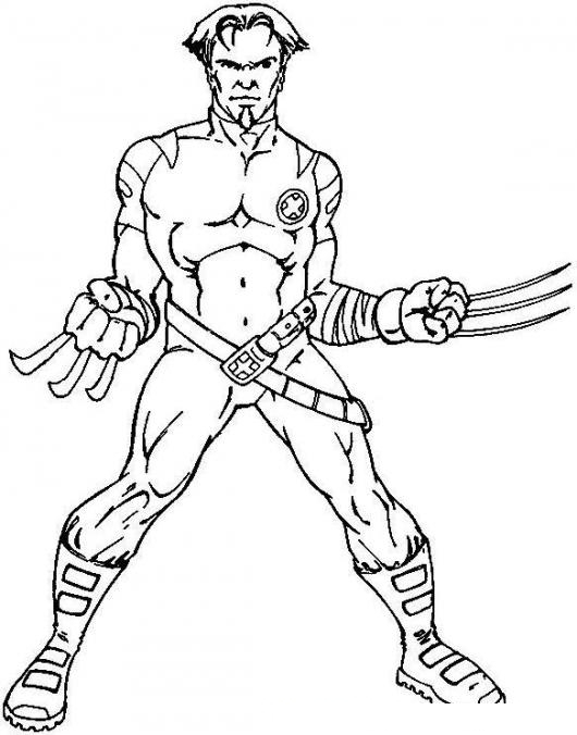 Wolverine Para Colorear