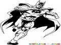 Dibujo De Batman Corriendo Para Pintar Y Colorear