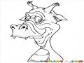 Dibujo De Dragon Viejo E Inofensivo Para Pintar Y Colorear Al Dragon Goofy